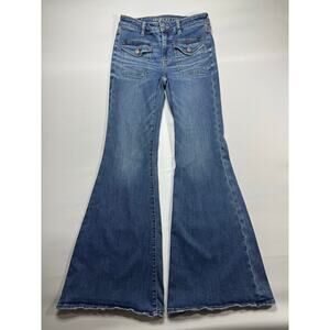 American Eagle Women's Festival Flare Stretch Denim Jeans - Size 4 (26x31)